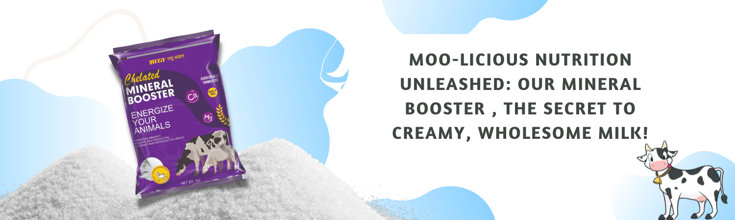 An image of a cattle feed supplement:Mineral Booster which is a mineral mixture